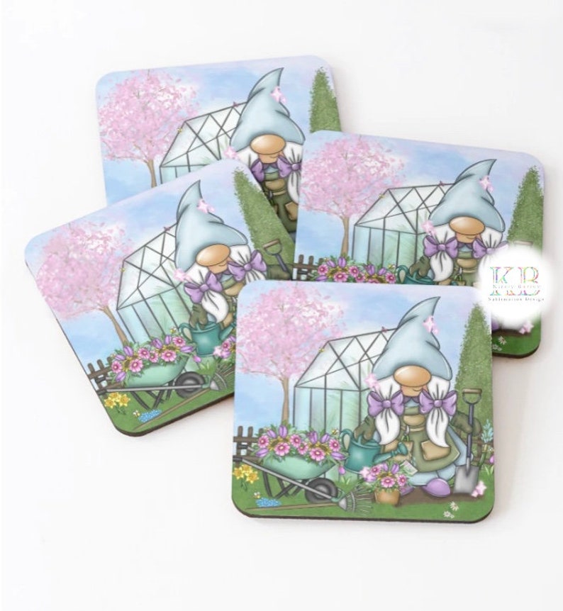 Caster sublimation design gardening garden gnome gonk gardener clipart png instant download image 2