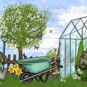 Mug wrap garden gnome gardening gardener Gonk clip art sublimation design instant download image 4