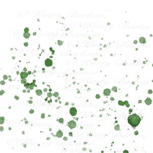 Green ink paint splatter splash background png clip art sublimation design printing