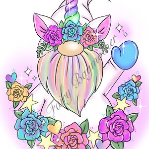 Unicorn Gonk PNG art digital file with commercial license