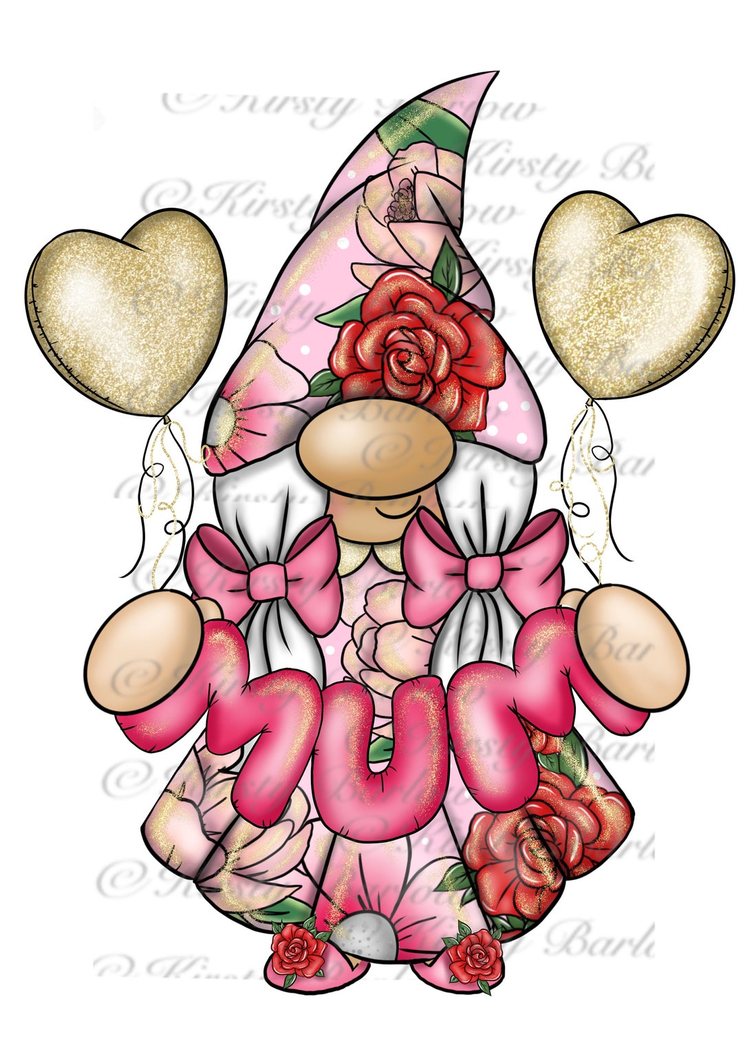 Mum Mother’s Day Gonk Gnome Clip Art Png Sublimation Design ...