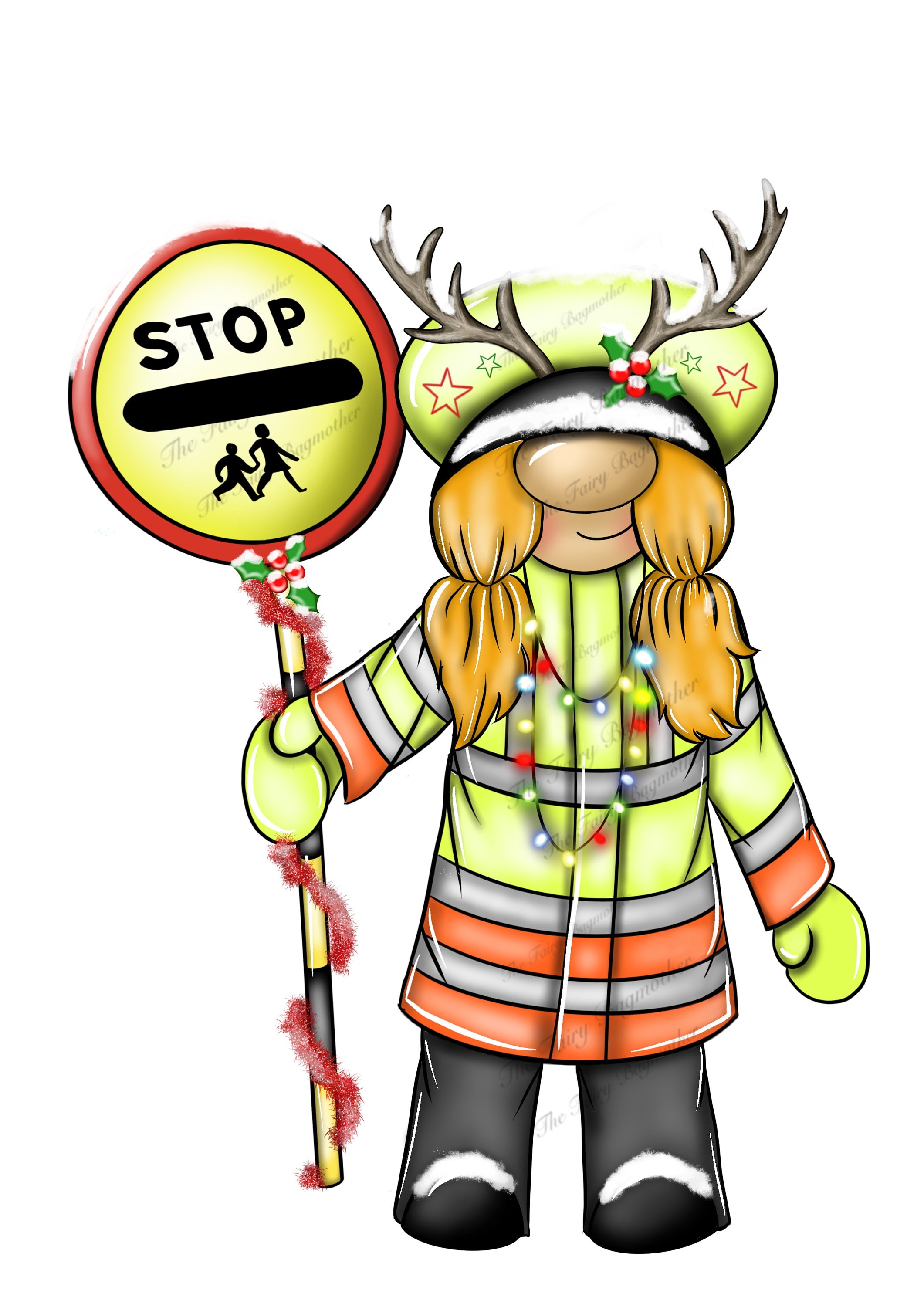 Clipart Lollipop Lady Sign