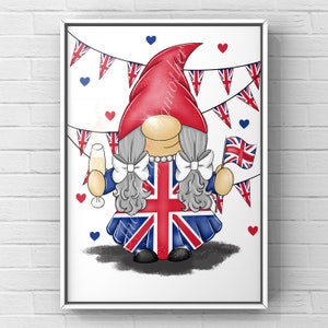 British Union jack gonk gonkette gnome clip art png para uso comercial