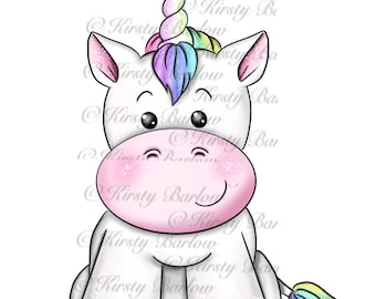 Licorne mignonne clipart png dessinés à la main illustration sublimation design | fabrication de cartes | impression | téléchargement immédiat