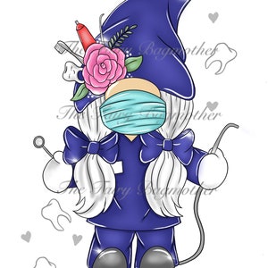 Navy Zahnpflegerin Gonk Wichtel png Clip Art Datei für Sublimation