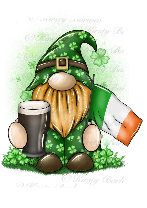 2 Pcs St Patrick's Day Gnomes Irish Kitchen Shamrock