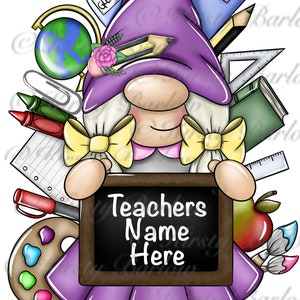 Lehrer gonk gnome png Schule Clip Art Sublimation Design Illustration mit kommerzieller Lizenz