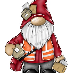Gnomo cartero, cartero, gonk. Diseño de clip art en formato PNG para sublimación