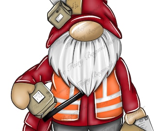 Postie postman gnome gonk. Png clip art design for sublimation