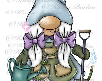 Gardening gardener garden gnome gonk clipart sublimation design png instant download