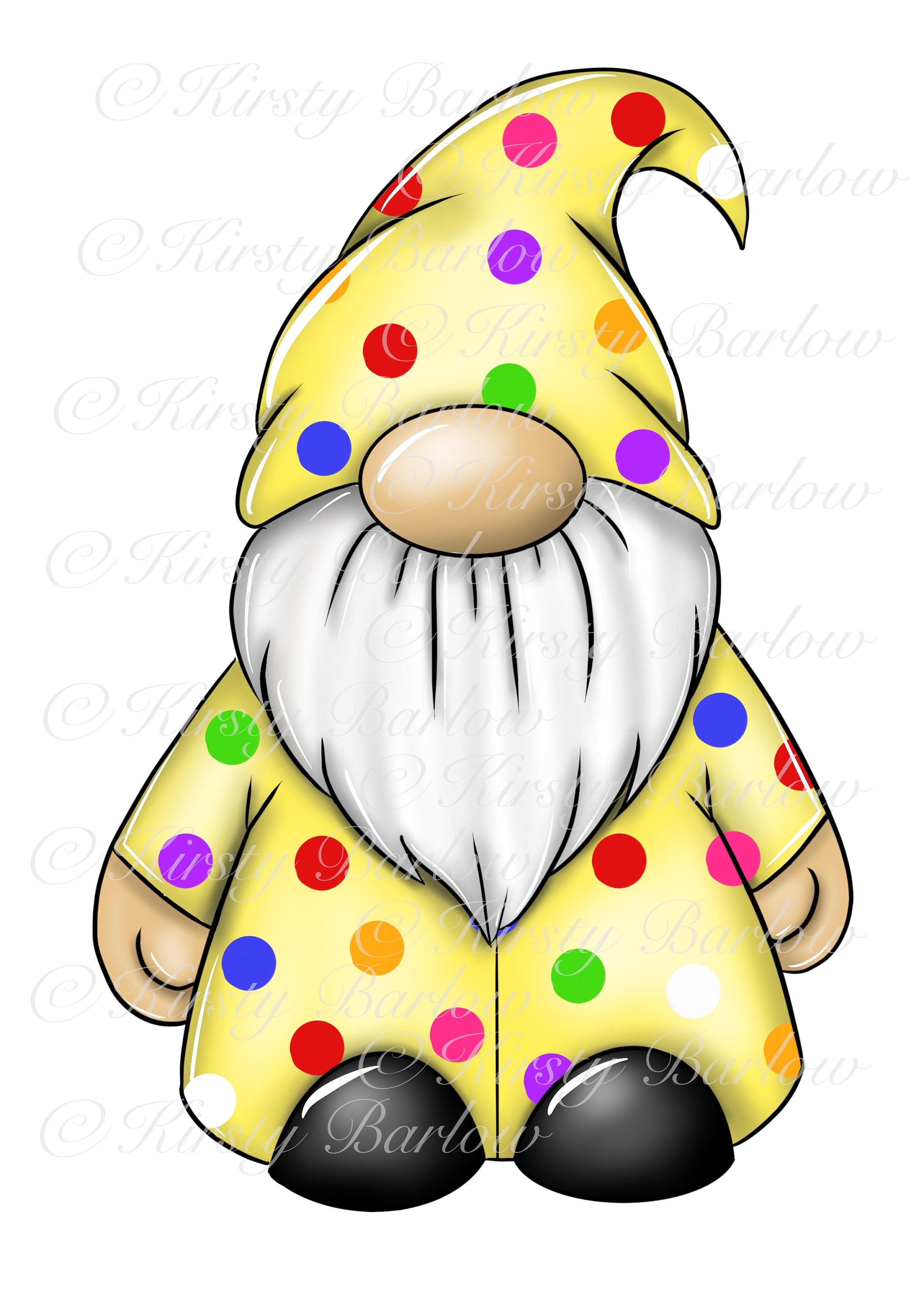 Spotty Polka Dot Gonk Gnome Png Clip Art Design for Sublimation - Etsy ...