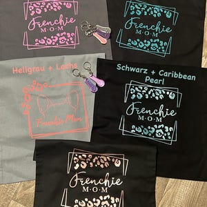 Shopping Bag Frenchie Mom I 2 Einkaufswagenchips Bully Mom I Einkaufstaschen Geschenk I Stofftasche | Jutebeutel I Französische Bulldog Mom
