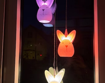 Osterhasen Lampenschirm für A1 Stern | 3D Druck Hase | Frühlingsdeko Fenster | kompatibel Sternleuchte |