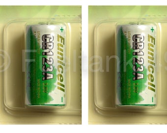 2 X CR123A 3V Lithium Battery 123 CR123 DL123 CR17345 Camera Battery Eunicell