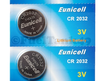 5 x CR2032 Battery DL2032 BR2032 KL2032 3V Lithium Button/Coin Eunicell Battery 1 Card Of 5 Batteries