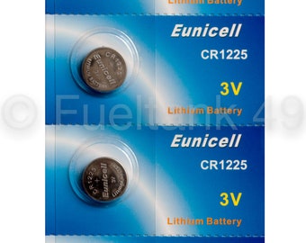 5 x CR1225 Lithium 3V Battery Cell Coin Button Batteries Watch Calculator 1 Card Of 5 Batteries