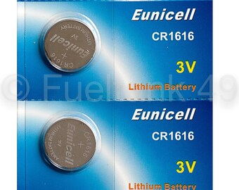 5 x CR1616 3v Battery Lithium Coin Cell Button DL1616 1616 ECR1616 Batteries 1 Card Of 5 Batteries