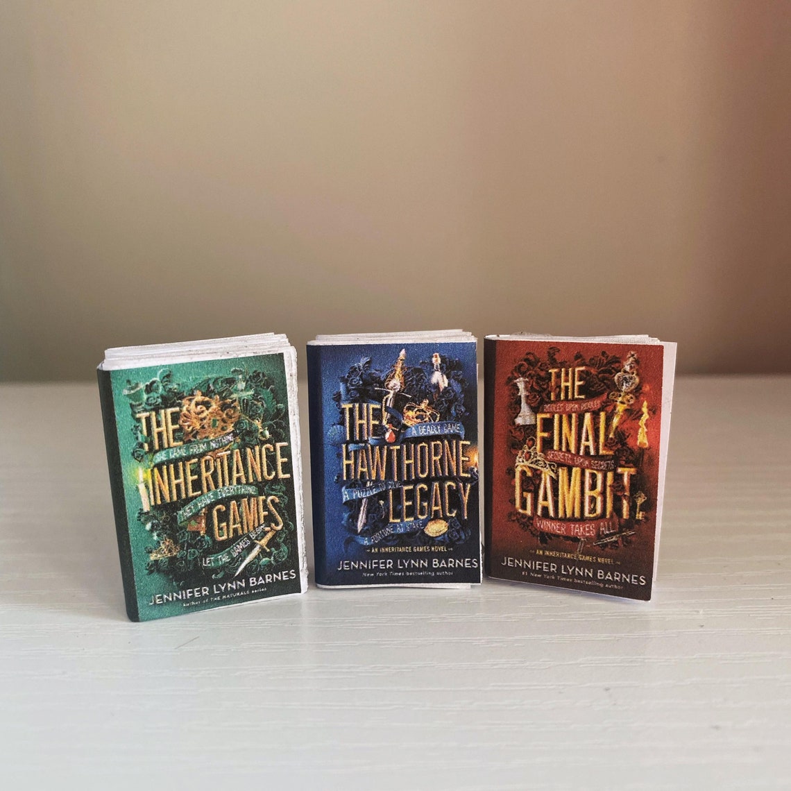 The Inheritance Games Mini Book Set Jennifer Barnes Etsy UK