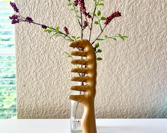 Green Sandalwood Massage Comb: Scalp & Body Relaxation Tool