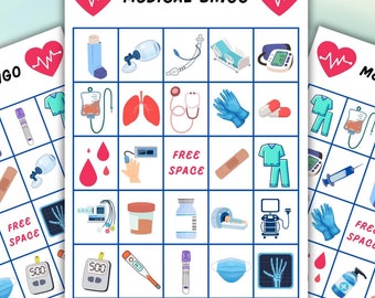 Medical Bingo Game: Nursing, PA, Med Students (PDF Download)