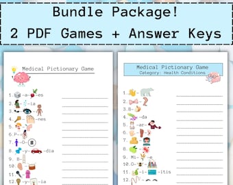 Medische emoji/pictionary-games: perfect spel voor personeelsfeesten, klaslokalen en werkdagen! Ziekenhuis, verpleegkundigen, medisch, apotheek en meer!
