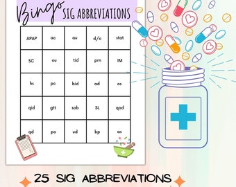SIG-afkortingen Bingospel: Healthcare Learning (pdf-download)