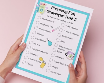Pharmacy Scavenger Hunt Game: Fun Group Activity (PDF Download)
