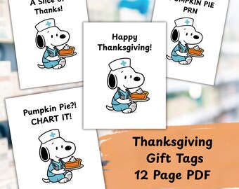 Nurse Thanksgiving Gift Tag/Card – “A Slice of Thanks!” | Nurse Thank You | Healthcare Appreciation | Pumpkin Pie Printable