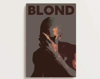 Frank Ocean - Blonde - Blond - album poster - midcentury