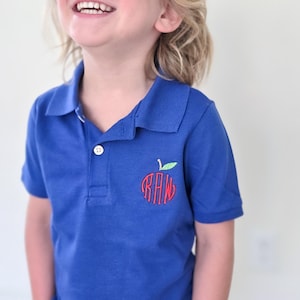 Boys Polo-Monogrammed Toddler Polo-Personalized Polo-Monogram Toddler Boy Gift-Boy Polo