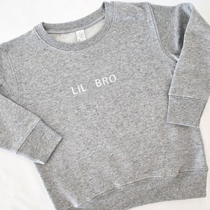 Big Brother Kleinkind Sweatshirt-Big Bro Crewneck-Stickerei Big Sister-Neues Baby Ankündigung
