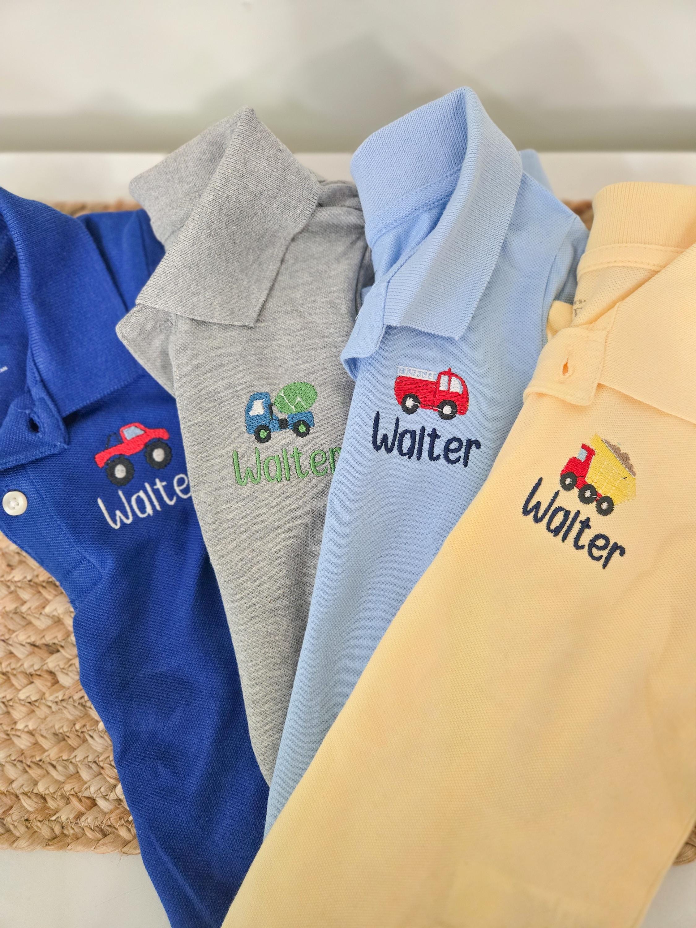 Boys Polo-Monogrammed Toddler Polo-Personalized Polo-Monogram Toddler Boy Gift-Boy Polo