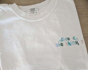 Chronic Overthinker Embroidered Comfort Colors T-Shirt-Overthinker Shirt-Mothers Day Gift-Garment Dyed T Shirt-High Quality-Gift for her