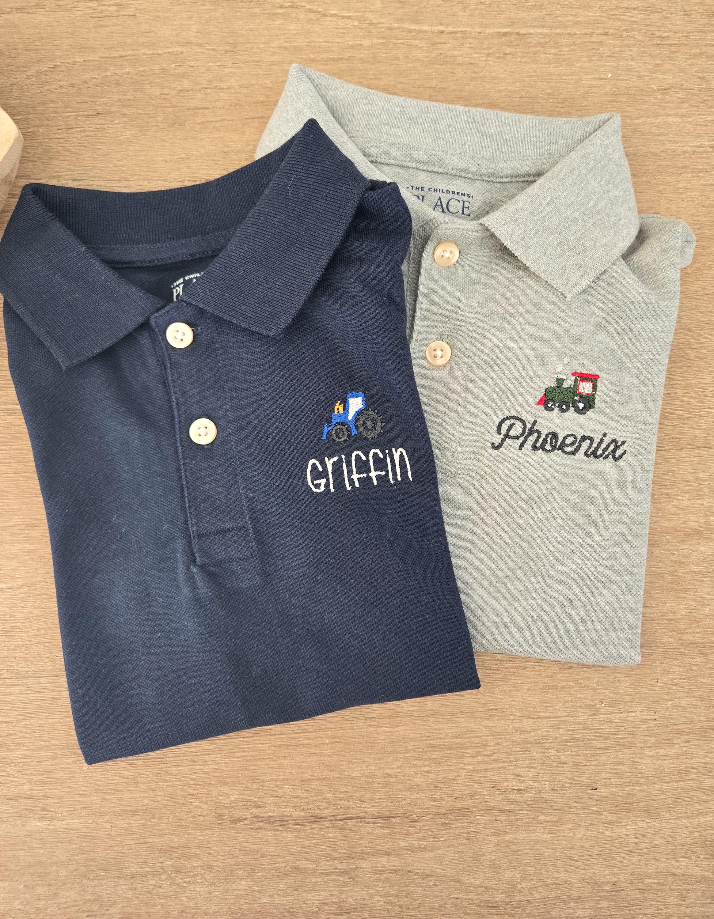 Boys Polo-Monogrammed Toddler Polo-Personalized Polo-Monogram Toddler Boy Gift-Boy Polo