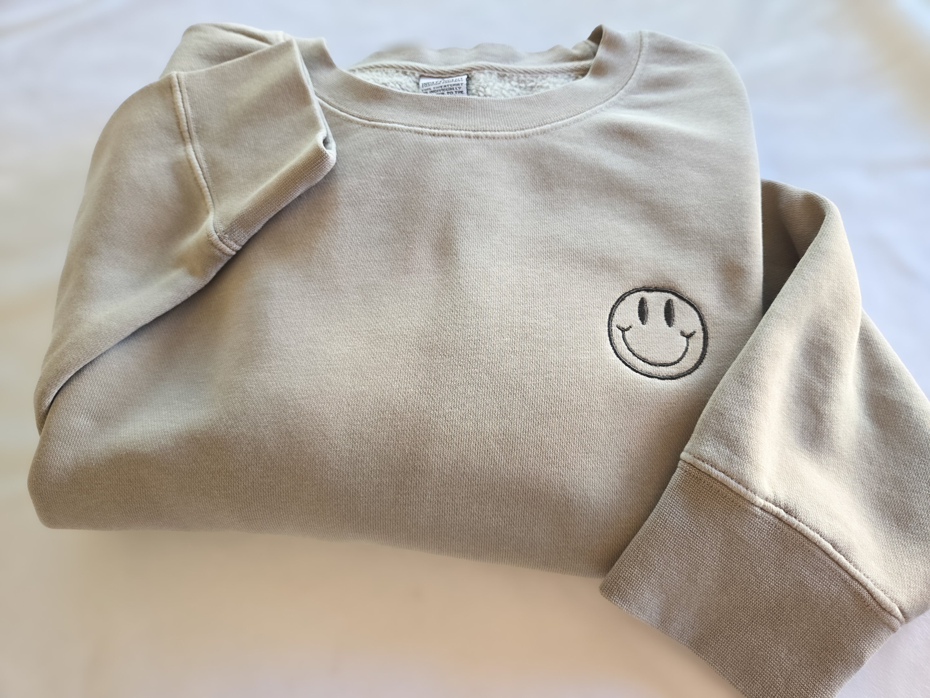 Smiley Face Independent Trading Custom Sweatshirt-embroidered