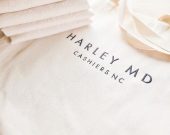 Custom Logo Tote-Jumbo Twill Tote-Natural Tote-Business Tote-Logo Bag-SEPARATE DIGITIZING FEE involved for custom logos