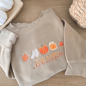 Herbst Rundhalsausschnitt-Bestickt-Herbst Sweatshirt-Herbst Girlie-Blätter-Garment Dyed Sweatshirt-Unabhängige Handelsco
