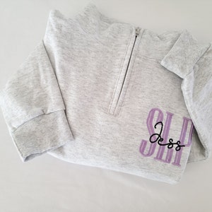 Nurse Custom Quarter Zip Sweatshirt-Jerzees Nublend Quarter Zip-Custom Embroidered-Personalized-Nursing Graduation-Nurse-RN-Gift for her image 8