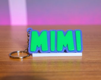 Grandma Name Keychain - Custom Name Keychain - 3D Name Keychain - Nana Name Gift - Grandparent Name Keychain - Custom Grandparent Keychain