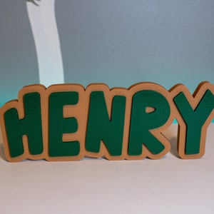 Custom 3D Name Plate - Multicolor 3D Name Sign - Name Plate - Desk Name Sign - Desk Name Plate - Custom Name for Desk - Kids Room Name Sign