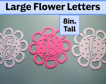 Large Flower Letters, Flower Wall Decor, Custom Name Wall Art, Office Flower Decor, 3d Flower Letters, Large Name Print, Flower Wall Art