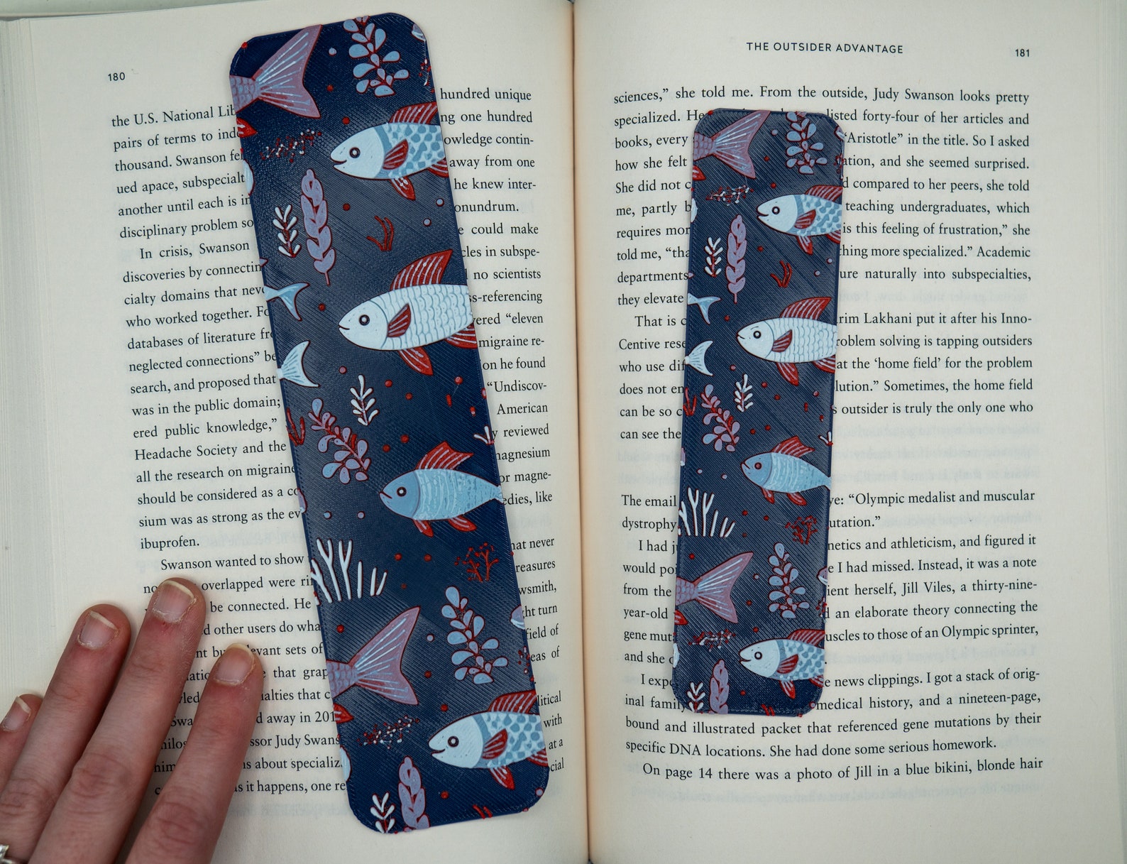 Fish Bookmark Pattern Fish Bookmark, Nature Themed Bookmark, Cute Fish Bookmark, Fisherman ...
