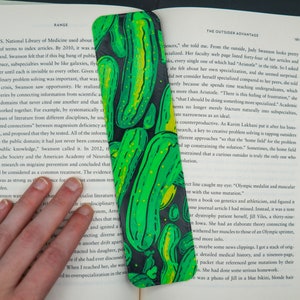 Pickle Bookmark, Dill Pickles Bookmark, Cucumber Bookmark, Pickle Lover Gift, 3d Printed Bookmark, Book Lover Gift, Gherkin Bookmark