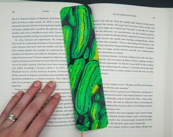 Pickle Bookmark, Dill Pickles Bookmark, Cucumber Bookmark, Pickle Lover Gift, 3d Printed Bookmark, Book Lover Gift, Gherkin Bookmark