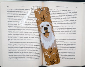Golden Retriever Dog Bookmark, Dog Bookmark, Puppy Bookmark, Dog Themed Gift, 3d Printed Dog Bookmark, Large Textured Bookmark, Labrador Dog