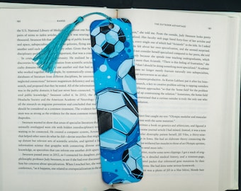 Soccer Bookmark, Soccer Ball Bookmark, Futbol Bookmark, Soccer Player Gift, 3d Printed Bookmark, Large Textured Bookmark, Soccer Gift