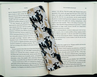 Cow Pattern Bookmark, Farm Animal Bookmark, Cow Print Bookmark, Cow Themed Gift 3d Animal Bookmark, Large Textured Bookmark, Bookmark
