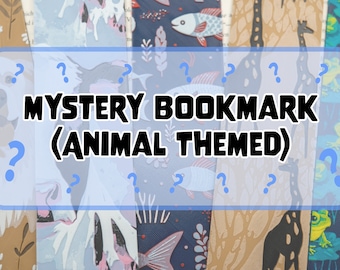 Mystery Bookmark, Animal Themed Mystery Bookmark, Random Bookmark, 3d Printed Bookmark, Large Textured Bookmark, Random Animal Bookmark