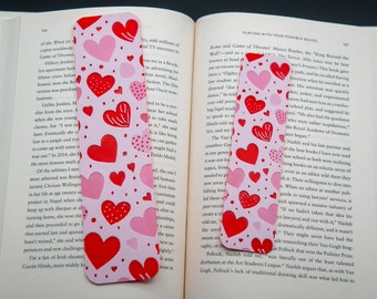 Marque-page Cœur En Cuir Personnalisable - Gravure Logo/Text - Cadeau Livre Romantique - 6