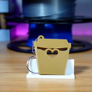 Coffee Lover Keychain - 3d Printed Coffee Keychain - Coffee Cup Keychain - 3d Printed keychain - 3d Printed Coffee Cup - Cup of Love